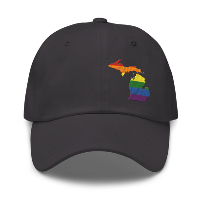 Michigan Dad Hat (Rainbow Pride Edition)