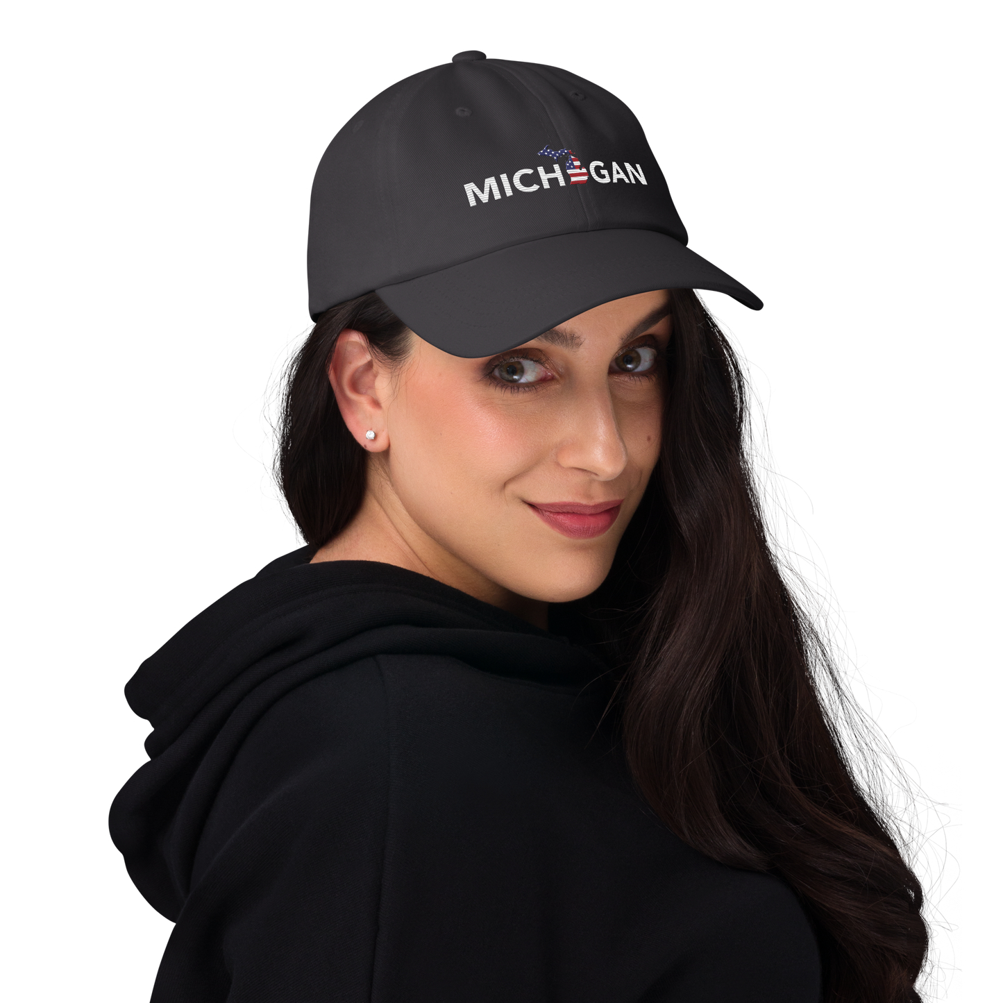 'Michigan' Dad Hat (Sans Font Patriotic Edition)