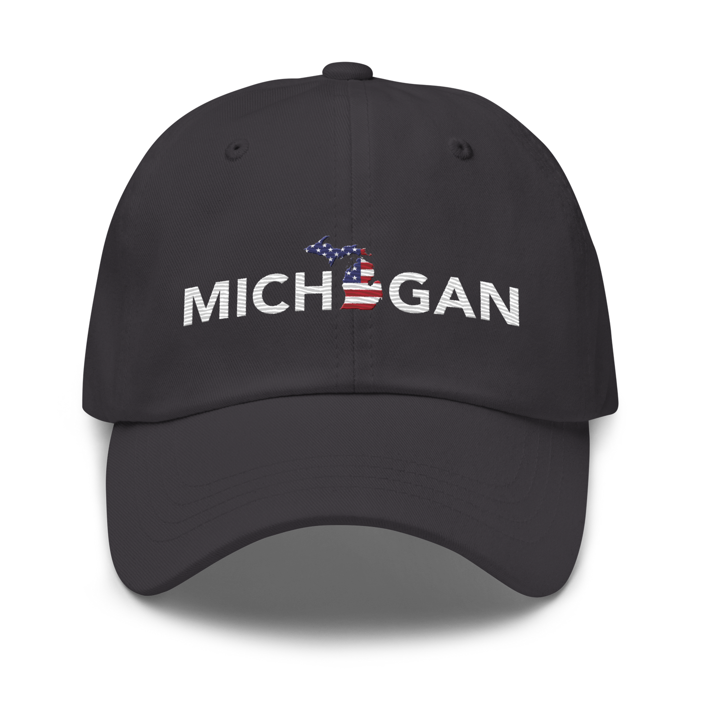 'Michigan' Dad Hat (Sans Font Patriotic Edition)