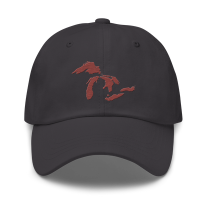 Great Lakes Dad Hat (Ore Dock Red)