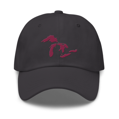 Great Lakes Dad Hat (Ruby Red)