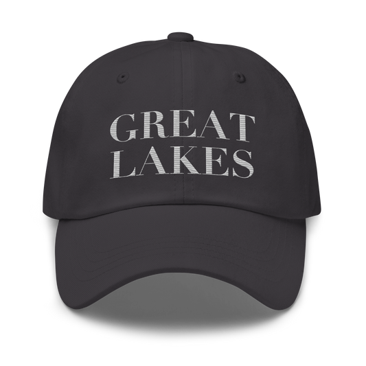 'Great Lakes' Dad Hat (Didone Font) | Platinum