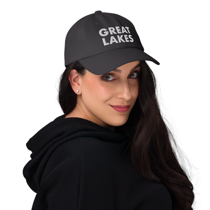 'Great Lakes' Dad Hat (Geometric Sans Font)