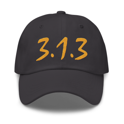 Detroit '313' Dad Hat (Compton Font) | Gold