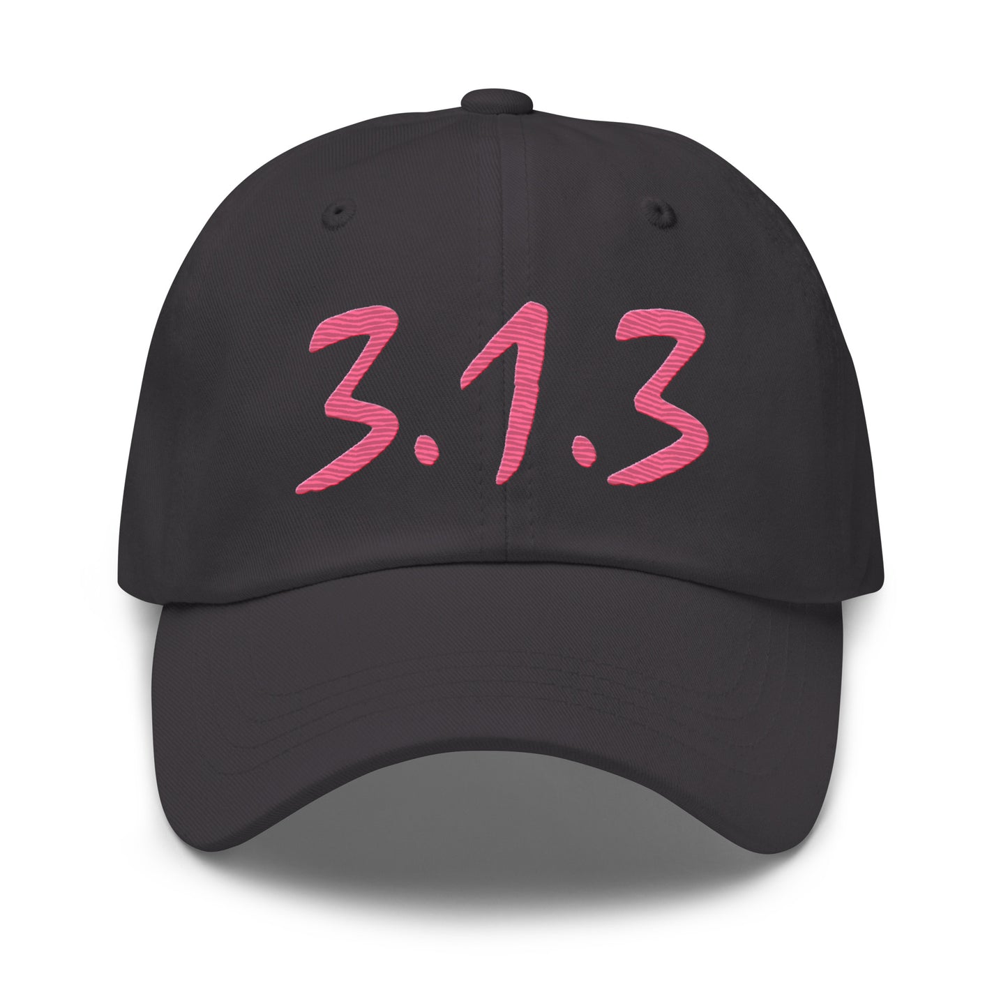 Detroit '313' Dad Hat (Compton Font) | Rhodochrosite Pink