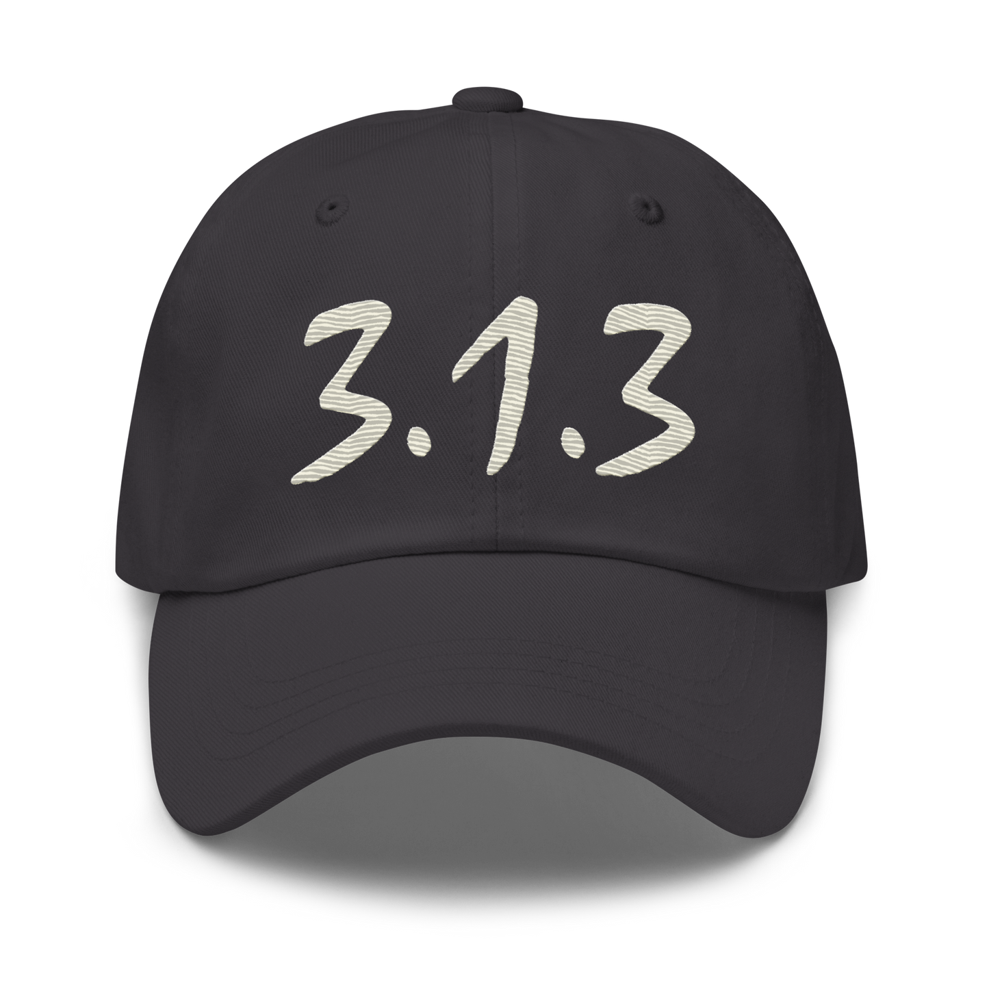 Detroit '313' Dad Hat (Compton Font) | Ivory White