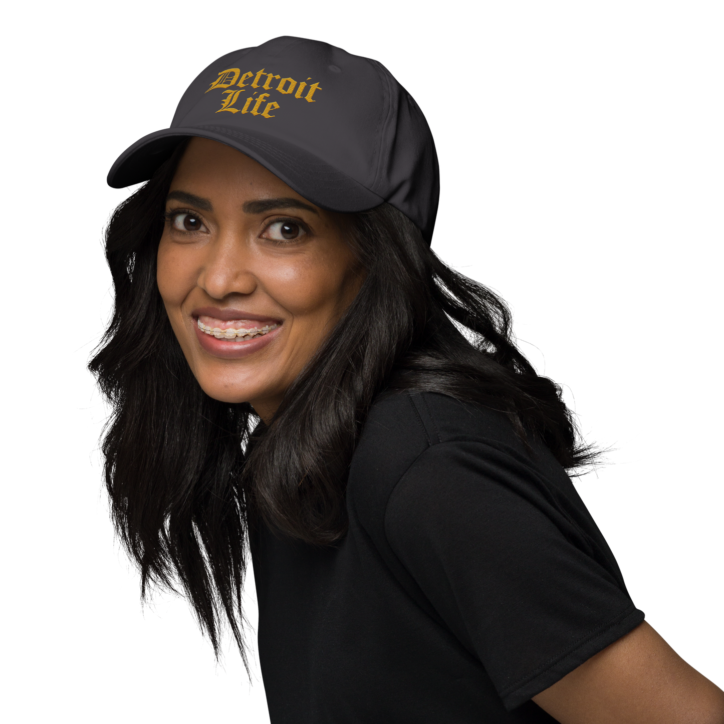 'Detroit Life' Dad Hat | Gold