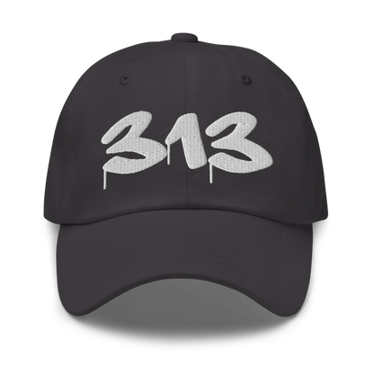 Detroit '313' Dad Hat (Tag Font)