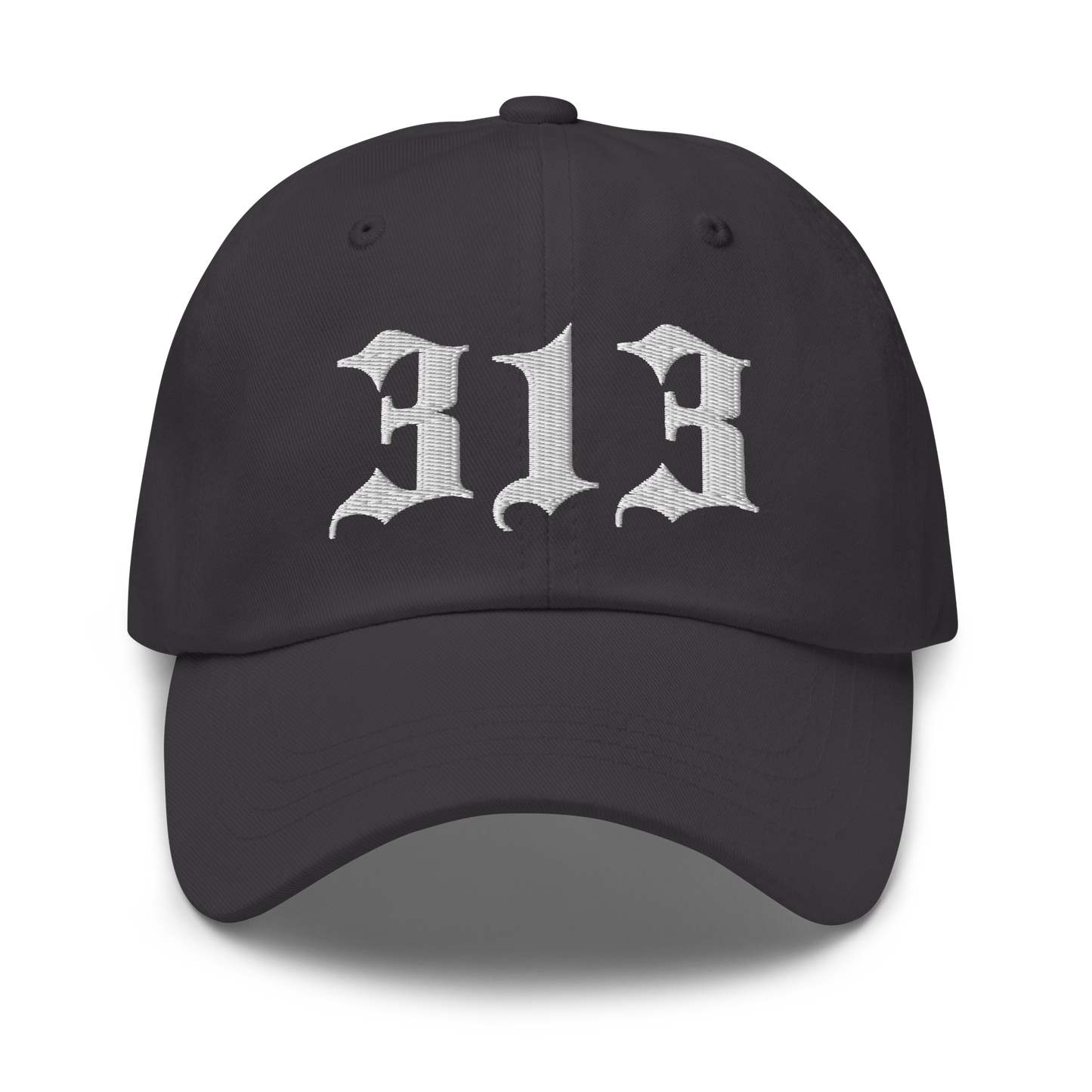 Detroit '313' Dad Hat (Old English Font)