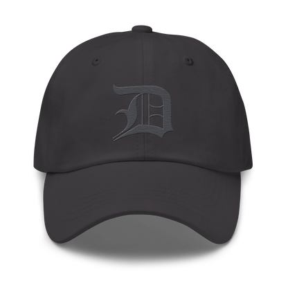 Detroit 'Old English D' Dad Hat (Iron Ore Grey)