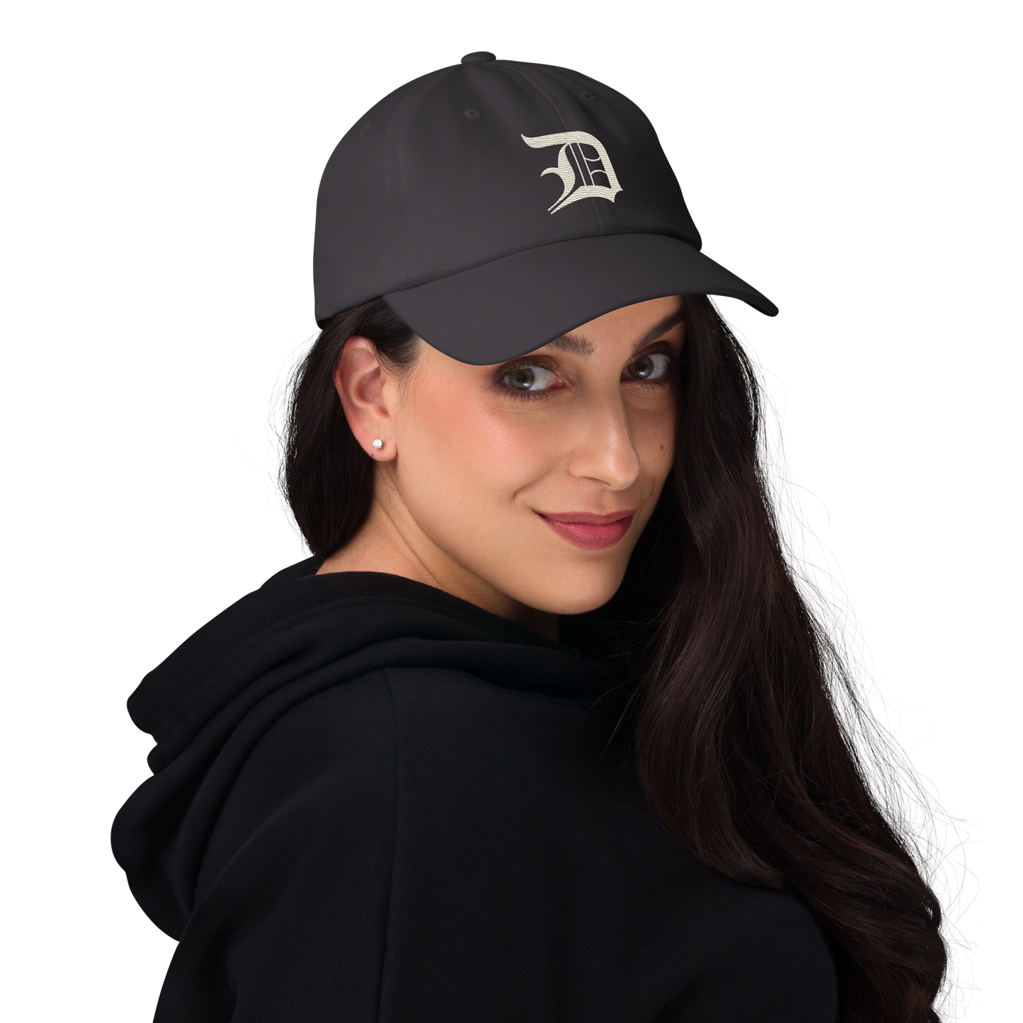 Detroit 'Old English D' Dad Hat (Ivory White)