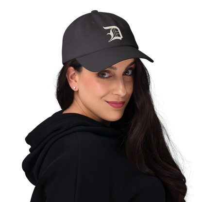 Detroit 'Old English D' Dad Hat (Ivory White)