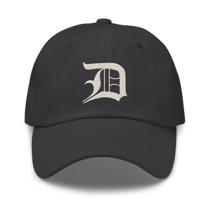 Detroit 'Old English D' Dad Hat (Ivory White)