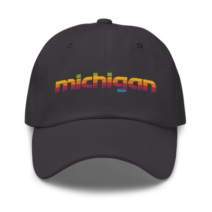 'Michigan' Dad Hat (80s Pomaceous Tech Parody)