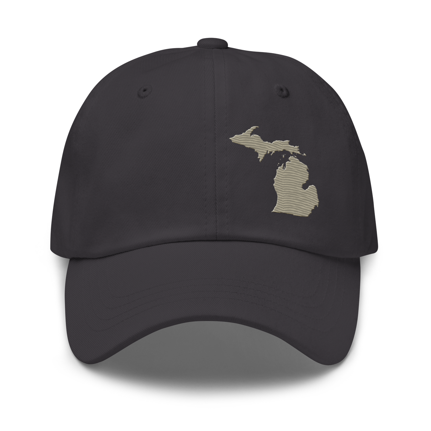 Michigan Dad Hat | Petoskey Beige Outline