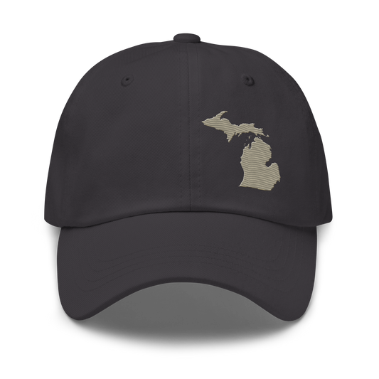 Michigan Dad Hat | Petoskey Beige Outline