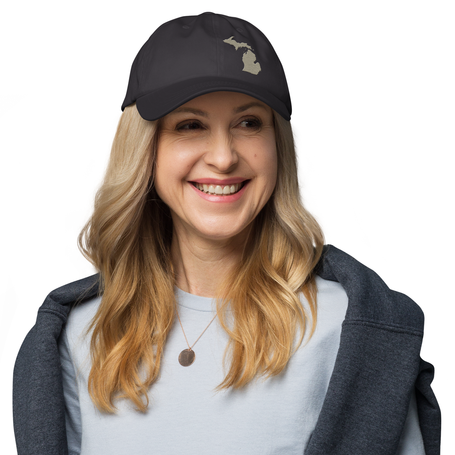 Michigan Dad Hat | Petoskey Beige Outline