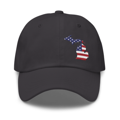 Michigan Dad Hat | Patriotic Outline