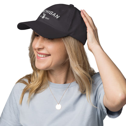 'Michigan EST 1837' Dad Hat (Athletic Font)