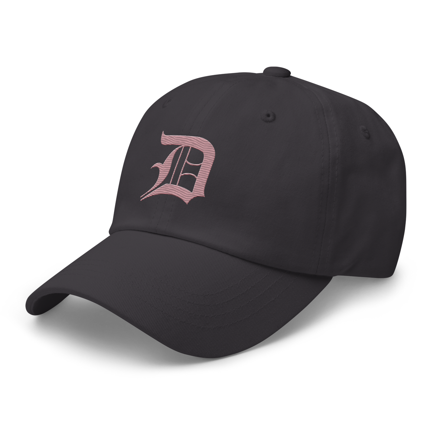 Detroit 'Old English D' Dad Hat (Cherry Blossom Pink)