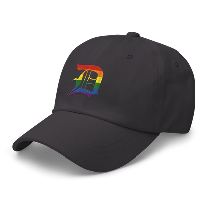 Detroit 'Old English D' Dad Hat (Rainbow Pride Edition)