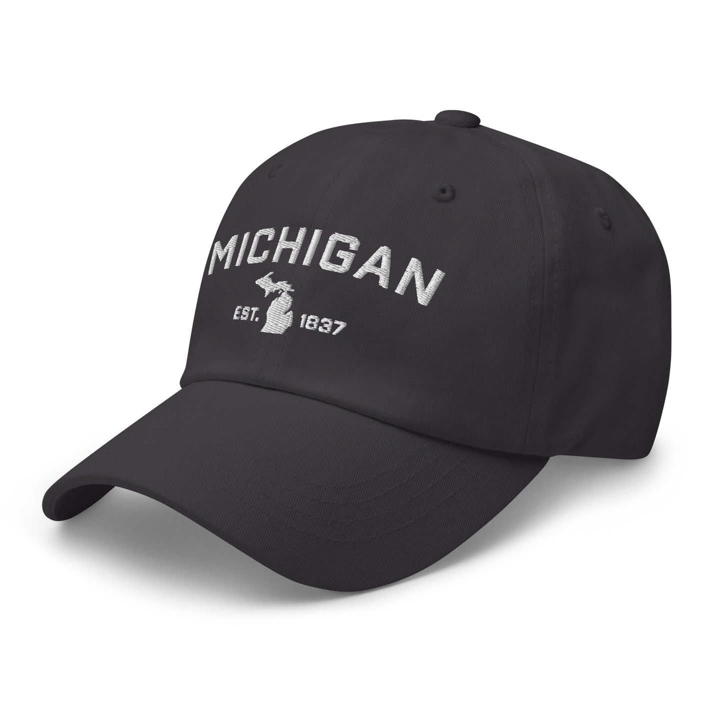 'Michigan EST 1837' Dad Hat (Athletic Font)