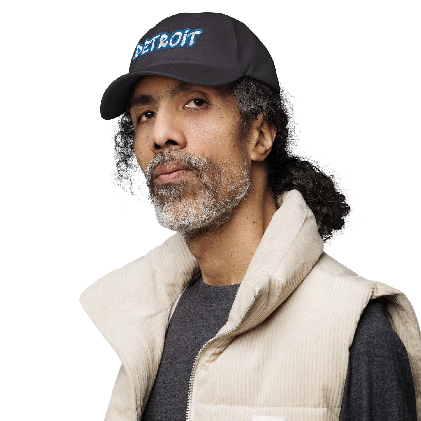 'Detroit' Dad Hat (Azure Tag Font)