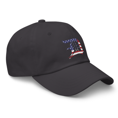 Detroit 'Old English D' Dad Hat (Patriotic Edition)