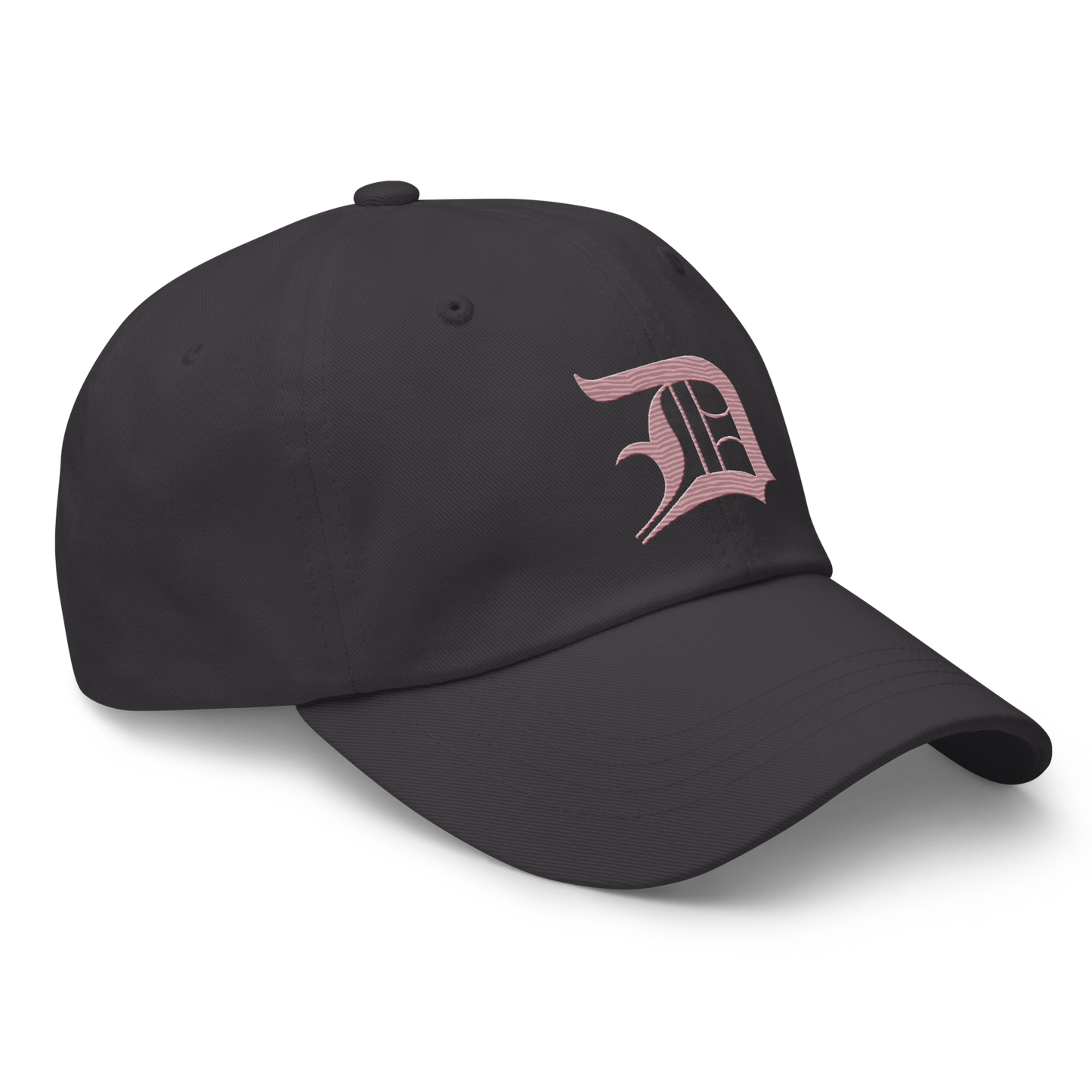 Detroit 'Old English D' Dad Hat (Cherry Blossom Pink)