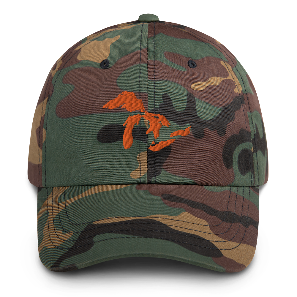 Great Lakes Camouflage Cap (Orange)