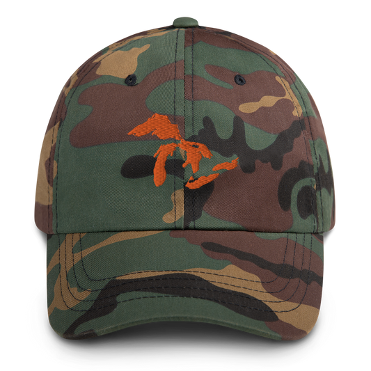 Great Lakes Camouflage Cap (Orange)