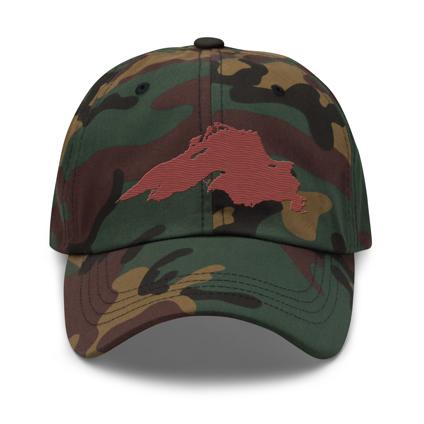 Lake Superior Camo Cap | Ore Dock Red