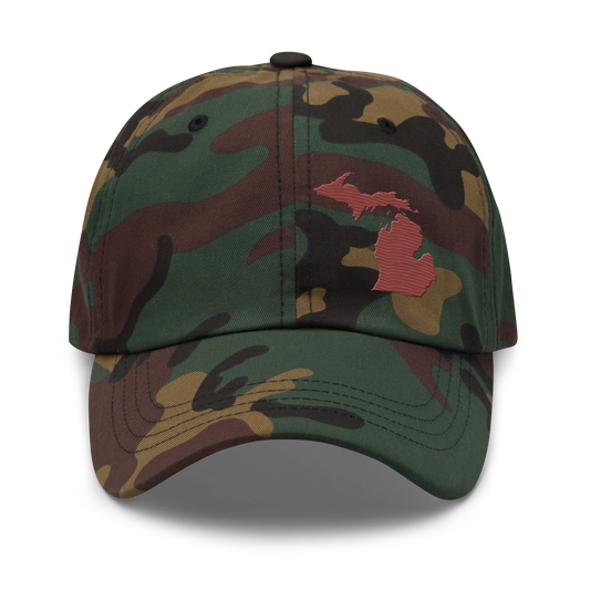 Michigan Camo Cap | Ore Dock Red Outline