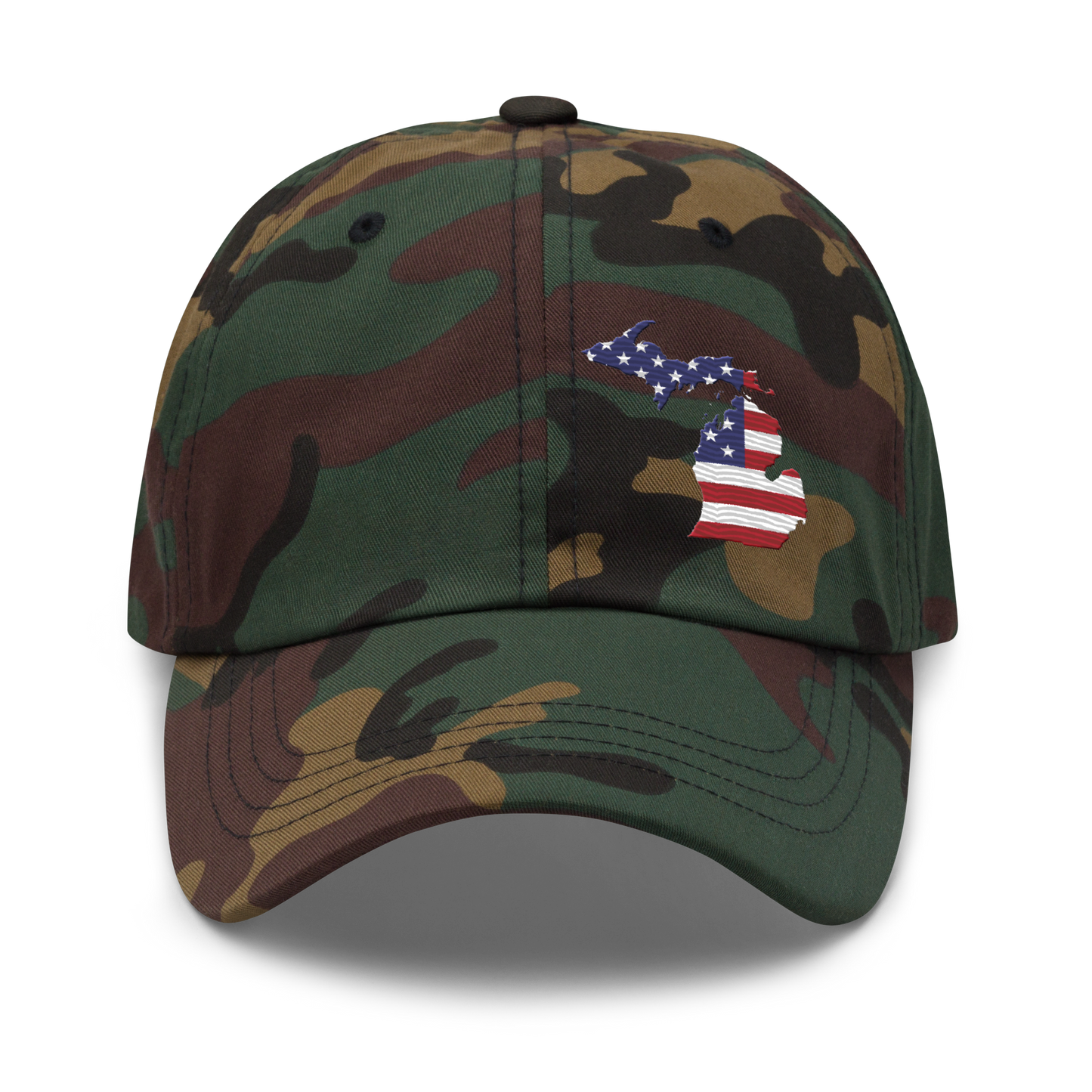 Michigan Camo Cap | Patriotic Outline