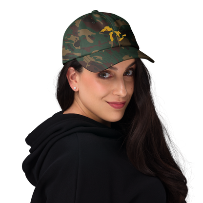 Great Lakes Camo Cap | Gold