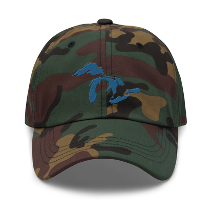 Great Lakes Camo Cap | Superior Blue