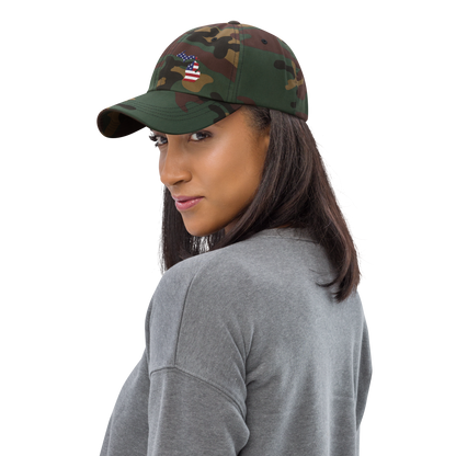 Michigan Camo Cap | Patriotic Outline