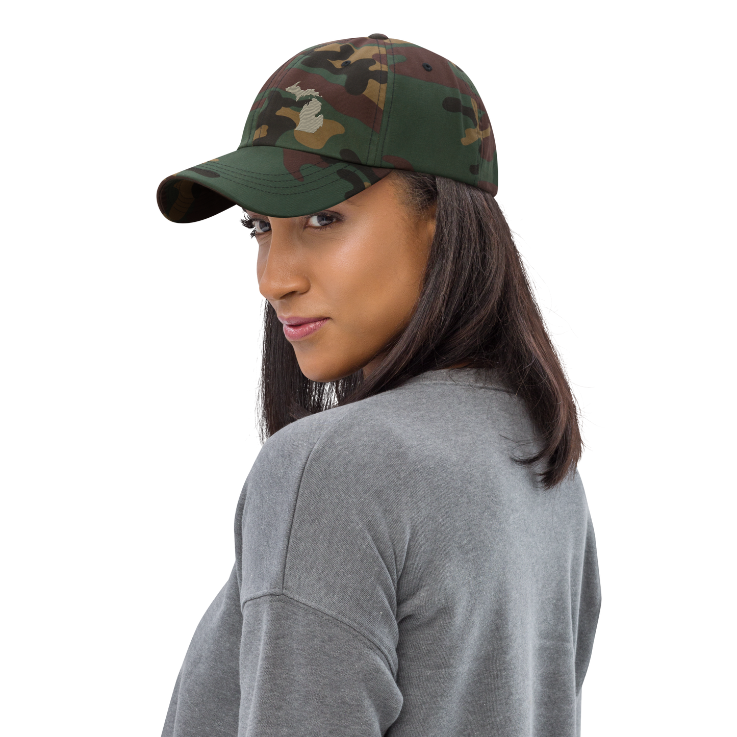 Michigan Camo Cap | Petoskey Beige Outline