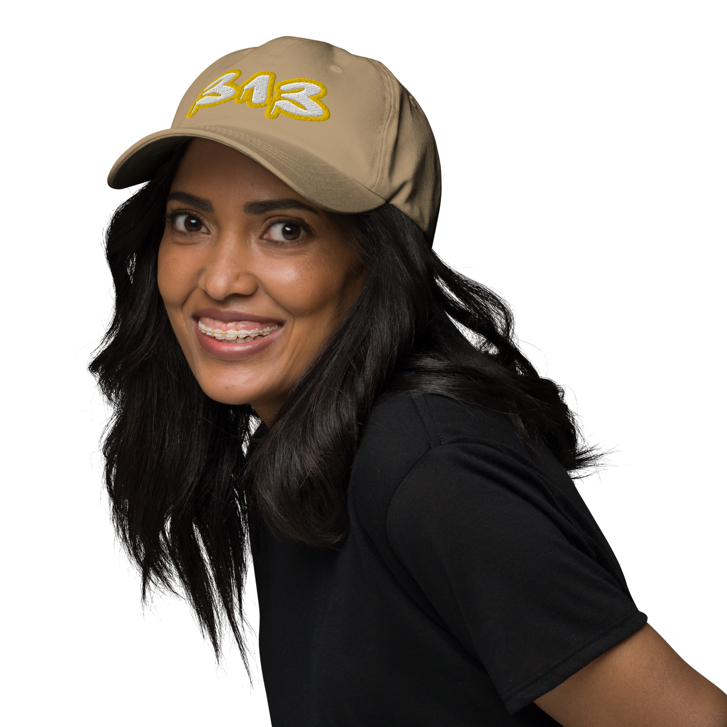 Detroit '313' Dad Hat (Tag Font w/ Gold Stroke)