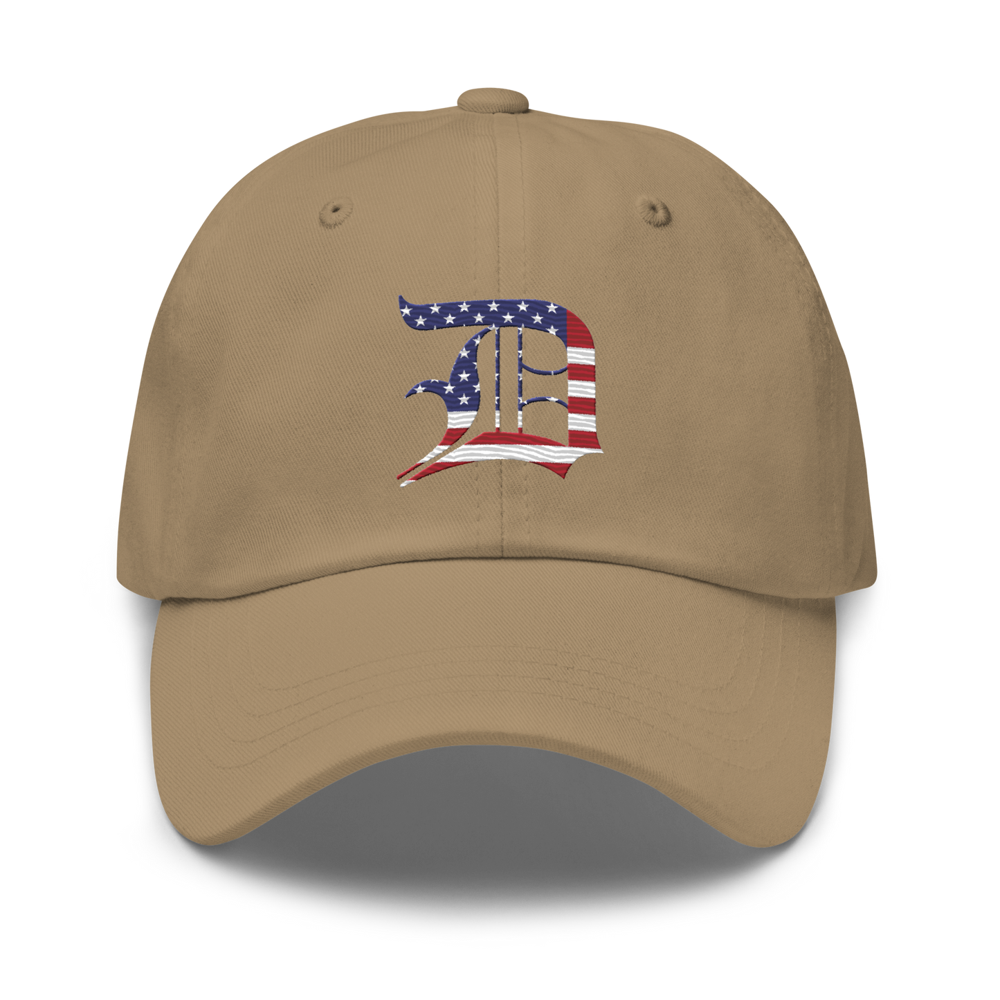 Detroit 'Old English D' Dad Hat (Patriotic Edition)