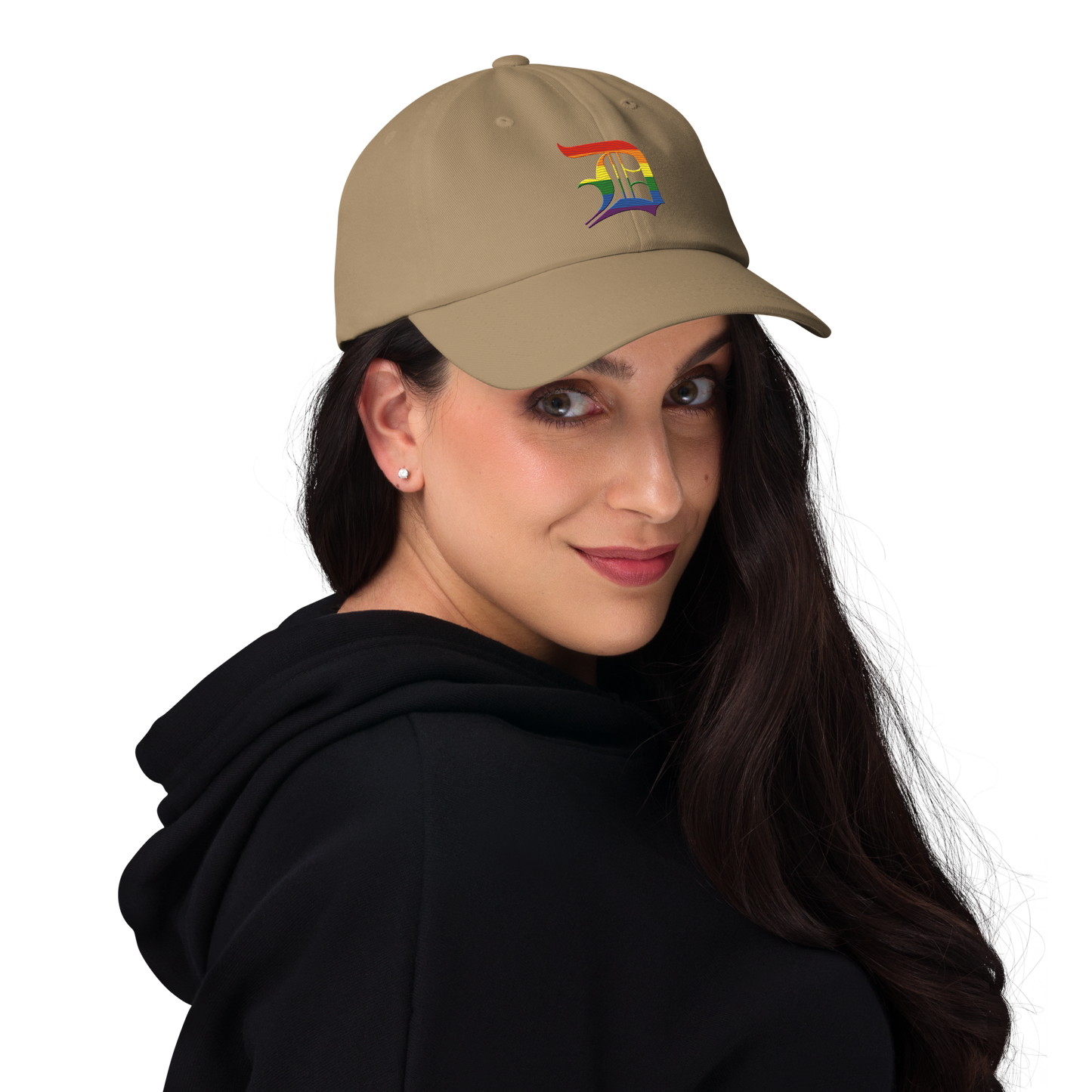 Detroit 'Old English D' Dad Hat (Rainbow Pride Edition)