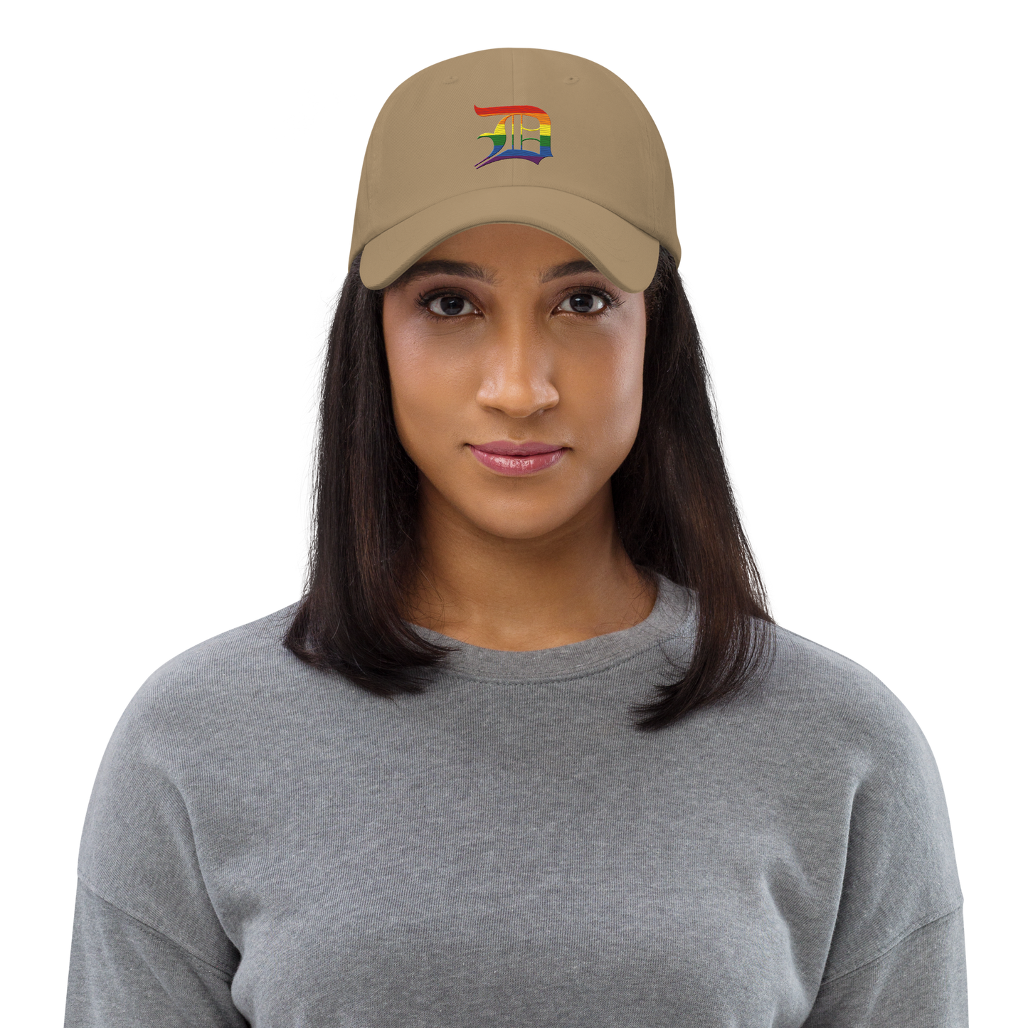 Detroit 'Old English D' Dad Hat (Rainbow Pride Edition)