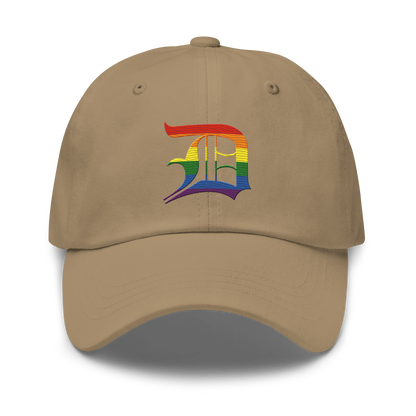 Detroit 'Old English D' Dad Hat (Rainbow Pride Edition)