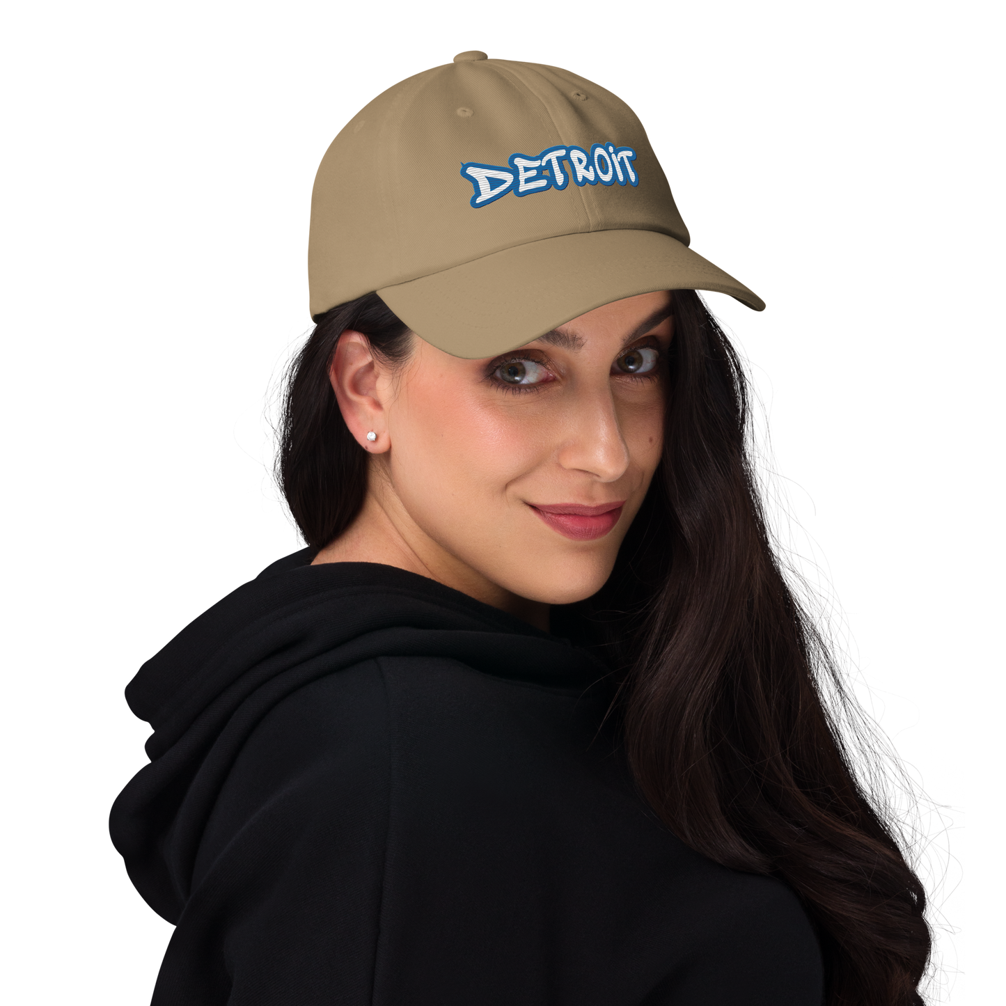 'Detroit' Dad Hat (Azure Tag Font)