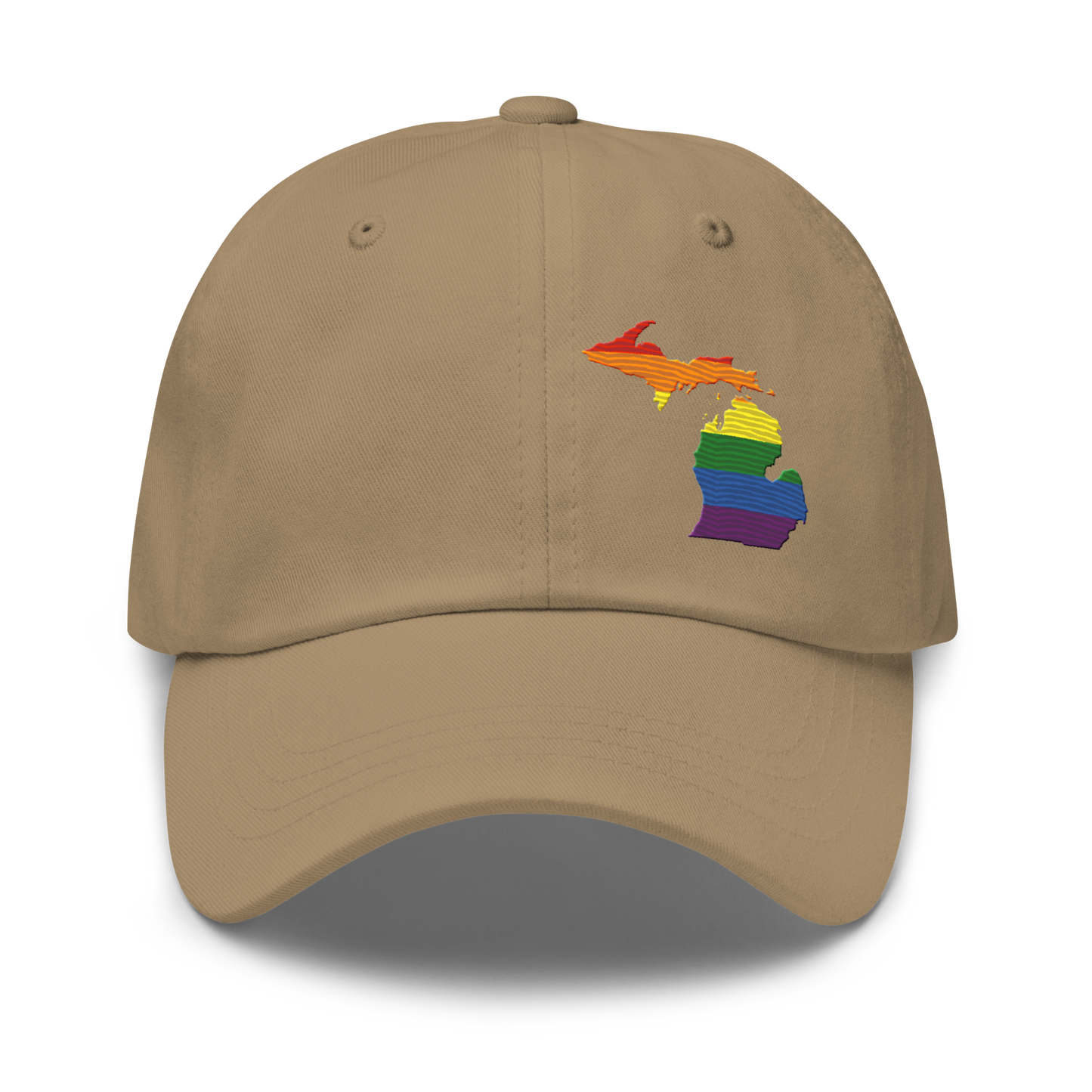 Michigan Dad Hat (Rainbow Pride Edition)