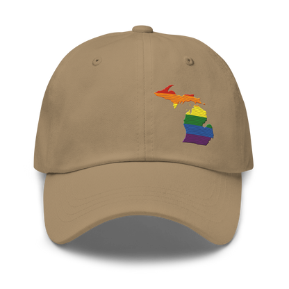 Michigan Dad Hat (Rainbow Pride Edition)