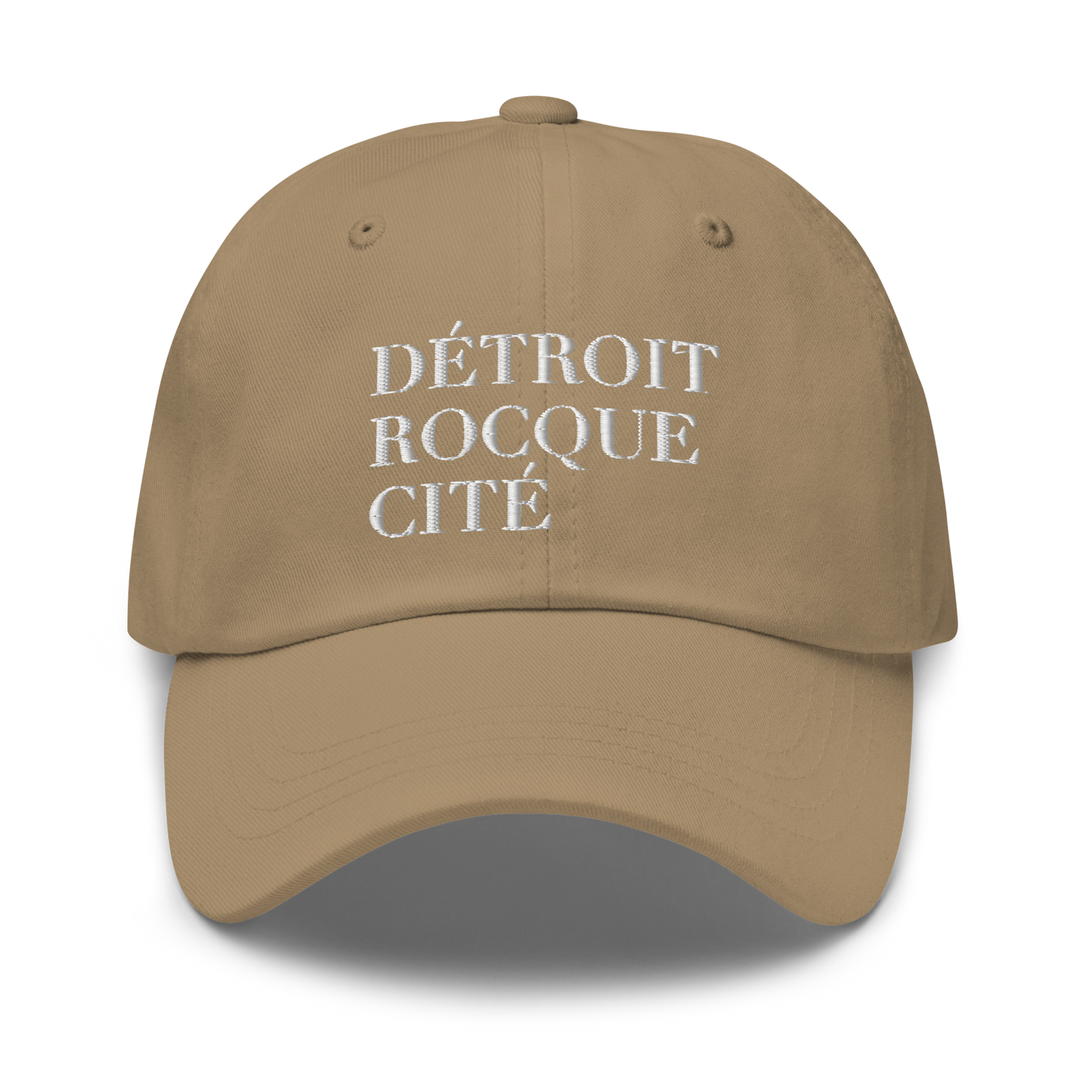 'Détroit Rocque Cité' Dad Hat (White Emb.)