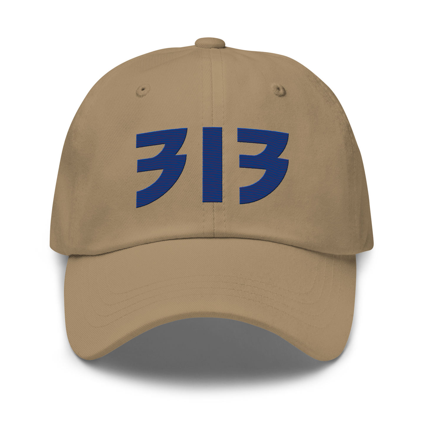 Detroit '313' Dad Hat (Glam Rock Font) | Dearborn Blue