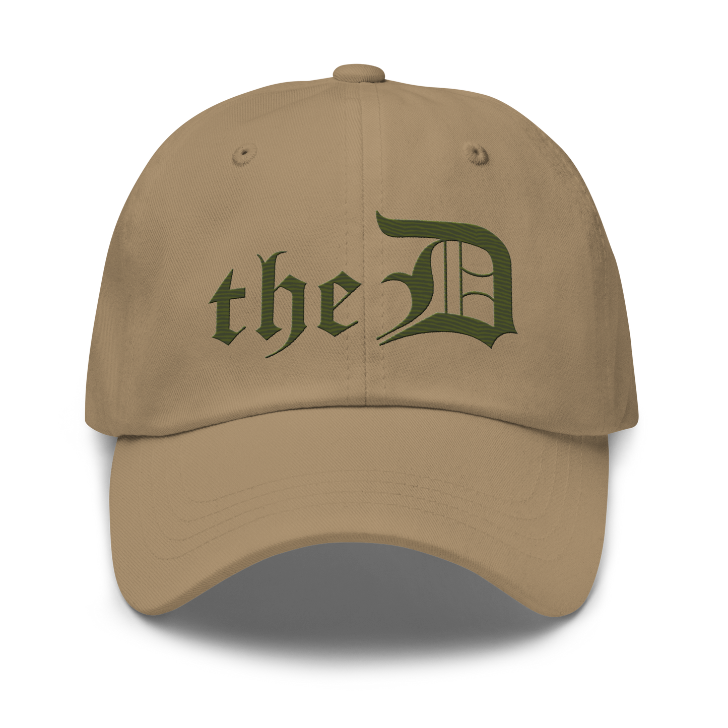 Detroit 'The D' Dad Hat | Army Green