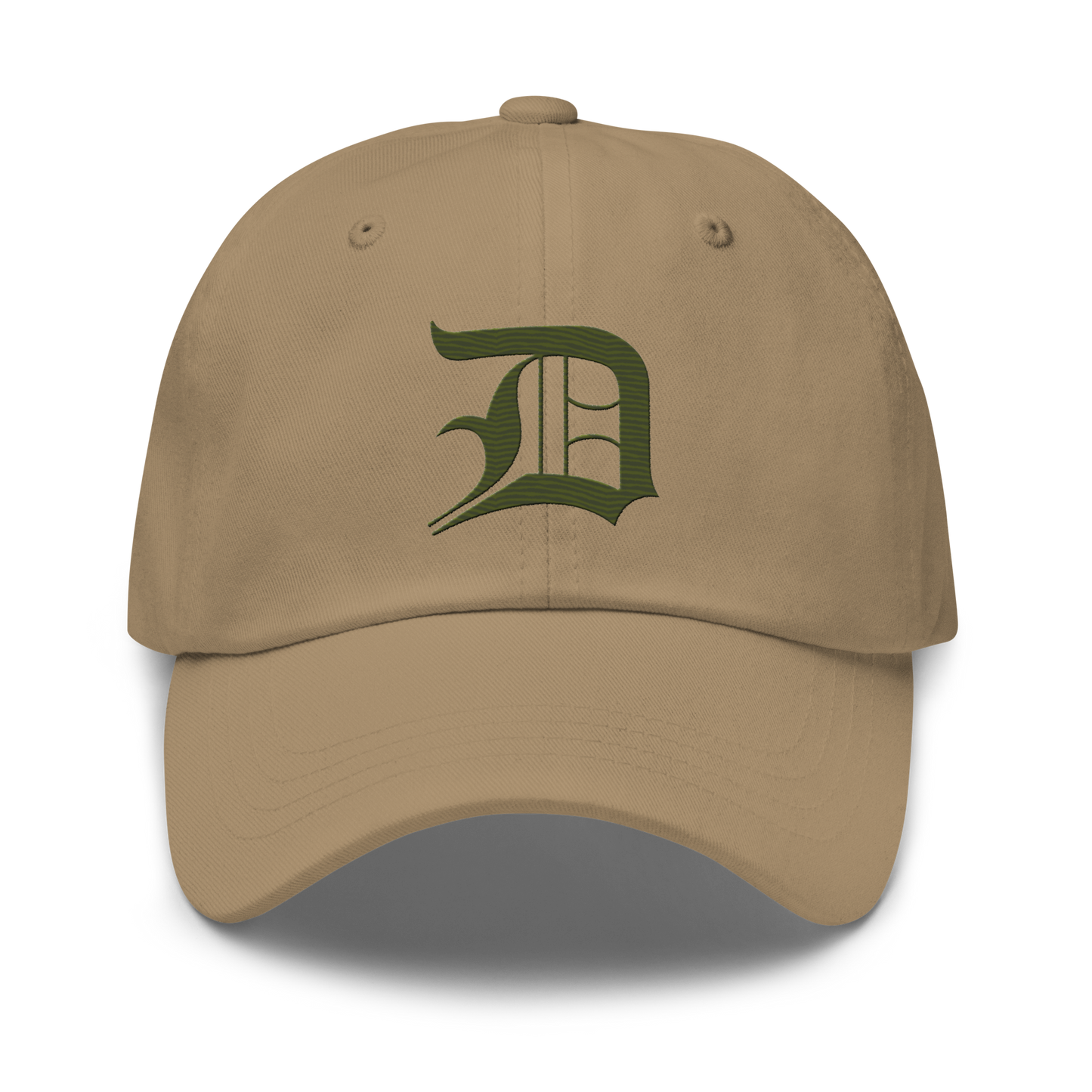 Detroit 'Old English D' Dad Hat (Army Green)